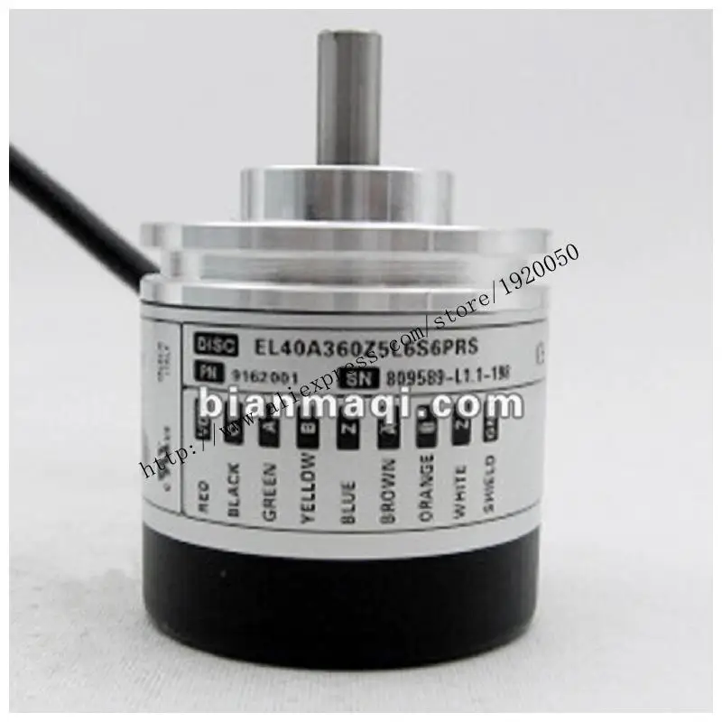 Hot meaning Seoul record EL40A360Z5L6S6PRS rotary encoder 360 lines 6mm outer diameter of 40mm shaft
Hot meaning Seoul record EL40A360Z5L6S6PRS rotary encoder 360 lines 6mm outer diameter of 40mm shaft
