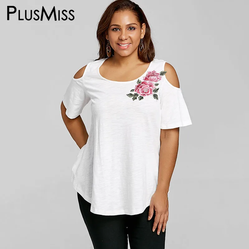 PlusMiss Plus Size 5XL 4XL Summer 2018 Embroidered Cold the Shoulder Tops Loose Embroidery Boho Blouse Women Clothing Big Size
PlusMiss Plus Size 5XL 4XL Summer 2018 Embroidered Cold the Shoulder Tops Loose Embroidery Boho Blouse Women Clothing Big Size
