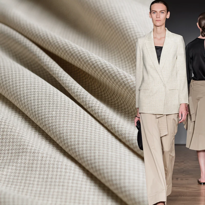 Pearlsilk houndstooth tweed Yarn Dyed 100%Linen Flax garment materials spring business suit coat DIY clothes fabric Freeshipping
Pearlsilk houndstooth tweed Yarn Dyed 100%Linen Flax garment materials spring business suit coat DIY clothes fabric Freeshipping