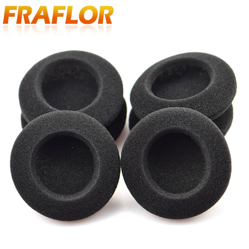 

10Pcs (5 Pairs) 55/55mm Black Soft Sponge Protector Cover Headband Headphone Pad Cushion Headset Cover Replacement Foam Earpads