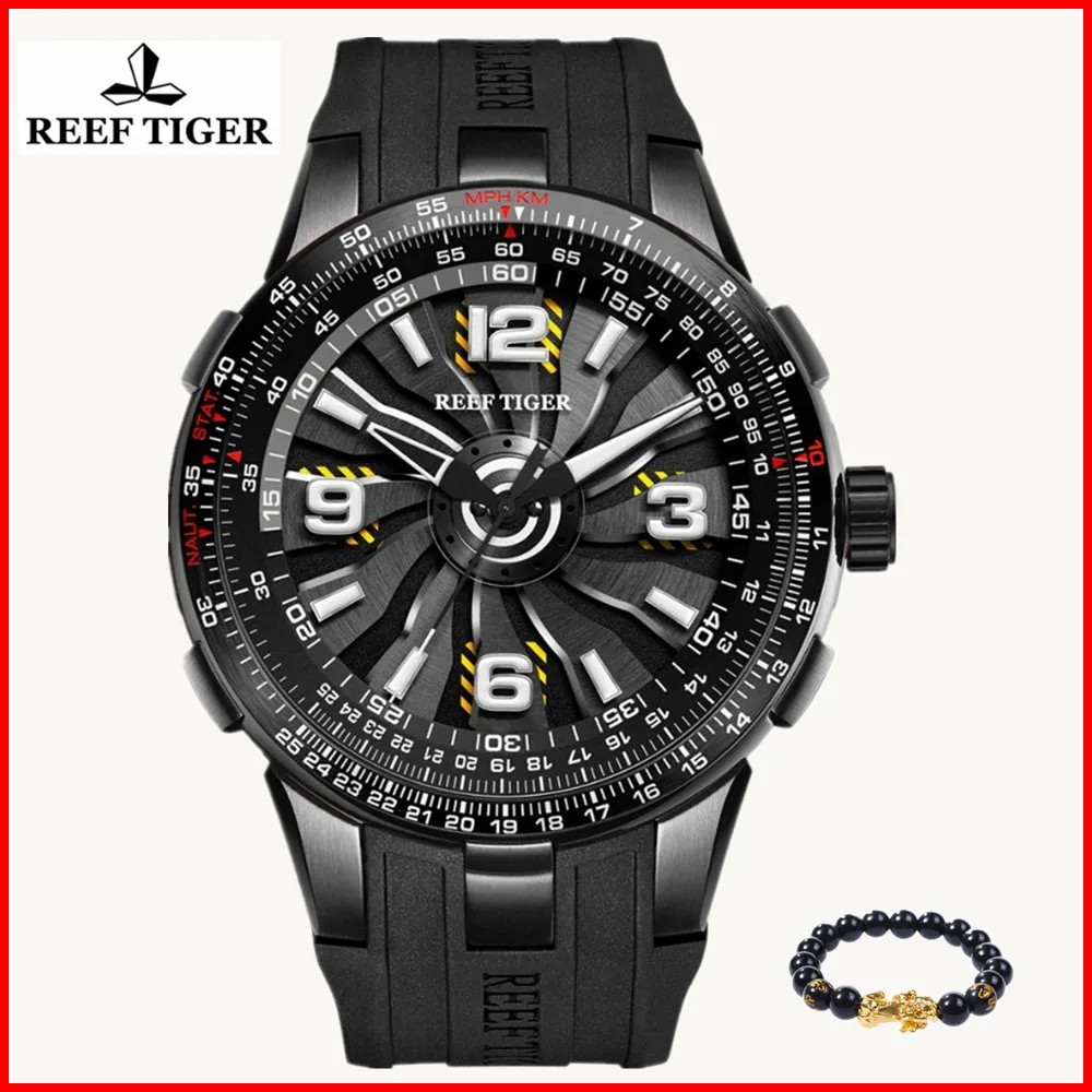 New Reef Tiger/RT Men's Sport Automatic Watches Black Military mechanical Watches Luminous Waterproof 2019 Luxury Brand RGA3059
New Reef Tiger/RT Men's Sport Automatic Watches Black Military mechanical Watches Luminous Waterproof 2019 Luxury Brand RGA3059