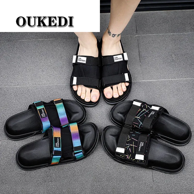 2019 Summer Fashion Men Beach Slippers Mens Slides Hook Loop Mens Slippers Outdoor Comfortable Home Slippers Indoor Big Size 46
2019 Summer Fashion Men Beach Slippers Mens Slides Hook Loop Mens Slippers Outdoor Comfortable Home Slippers Indoor Big Size 46