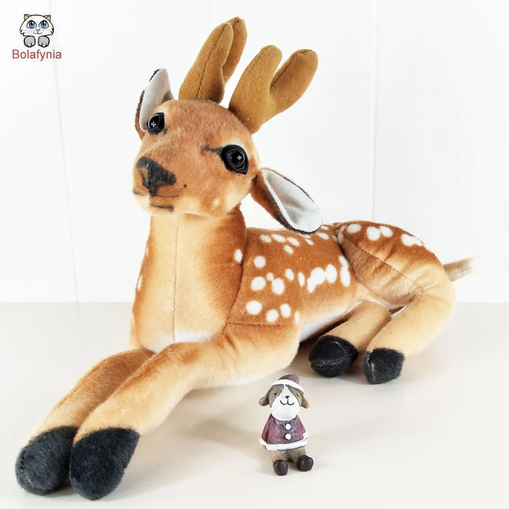 

Children Plush Stuffed Toys Baby Kid Doll Christmas Birthday Gift Simulation Spot Deer 40cm