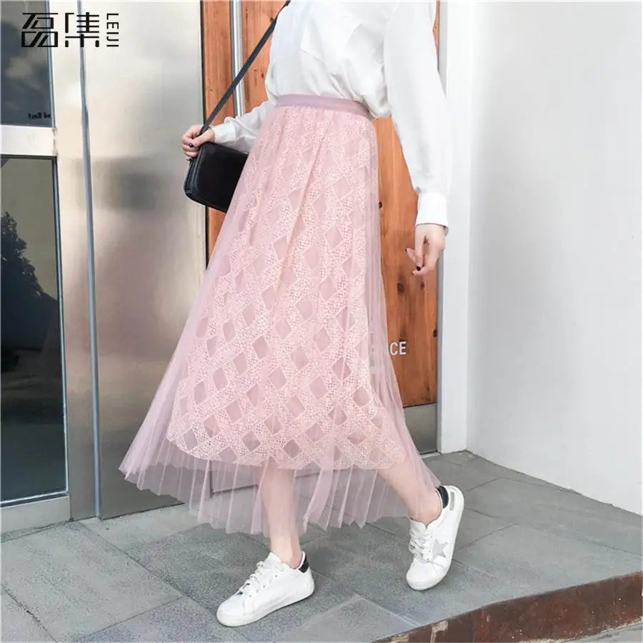 Tulle Skirts Womens Black Gray Plus Size Adult Tulle Skirt Elastic High Waist Long Pleated Skirt 2019 Spring
Tulle Skirts Womens Black Gray Plus Size Adult Tulle Skirt Elastic High Waist Long Pleated Skirt 2019 Spring
