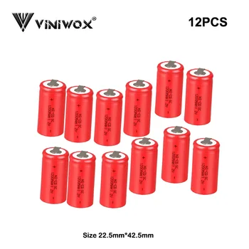 SC Ni-CD 1200mAh 1.2V NICD Accumulator for PowerBank Rechargeable Batteries for Power Tool Battery Packs Made to 7.2V 9.6V 12V
SC Ni-CD 1200mAh 1.2V NICD Accumulator for PowerBank Rechargeable Batteries for Power Tool Battery Packs Made to 7.2V 9.6V 12V