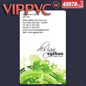 40078-3 Trendy white plastic Business Card
40078-3 Trendy white plastic Business Card