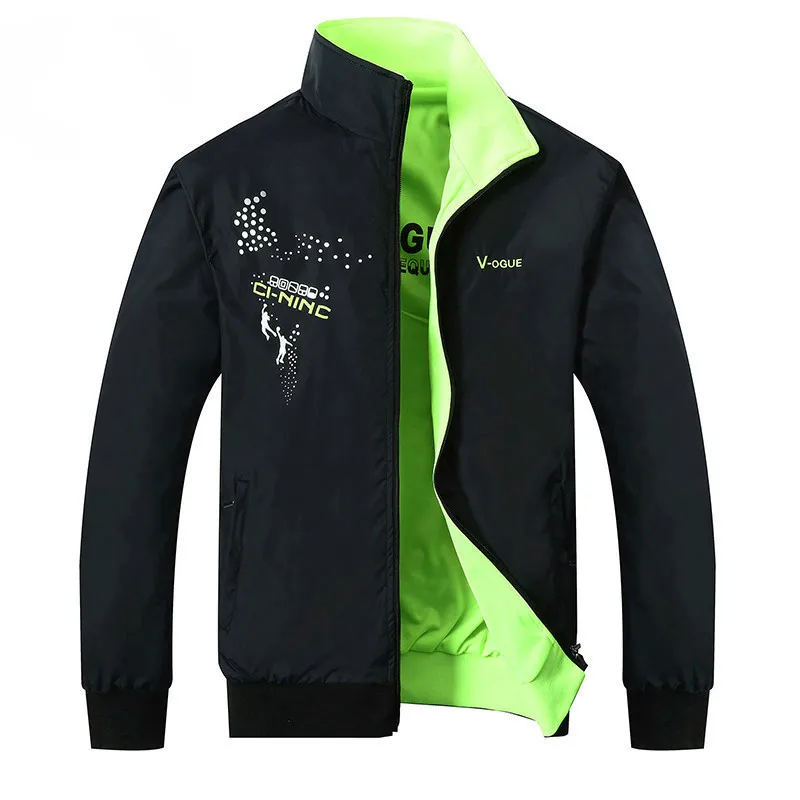 2018 New men Jacket Male Spring Autumn Zipper Embroidery Printing Double Surface side Brand Jacket Men's Casual Thin Jacket Coat
2018 New men Jacket Male Spring Autumn Zipper Embroidery Printing Double Surface side Brand Jacket Men's Casual Thin Jacket Coat