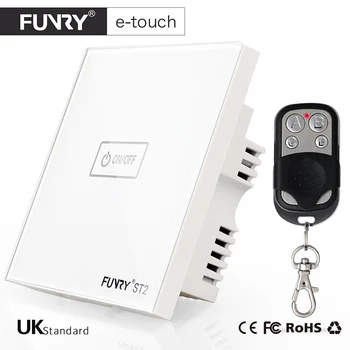 FUNRY ST2 UK Standard 1Gang 1way Smart Remote Control Wall 433mHz RF Switch On/off light by iOS/Android app Work with RM pro
FUNRY ST2 UK Standard 1Gang 1way Smart Remote Control Wall 433mHz RF Switch On/off light by iOS/Android app Work with RM pro
