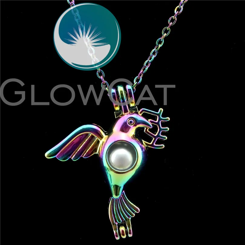 GLOWCAT C62 Rainbow Color Olive Pigeon Beads Cage Essential Oil Diffuser Aromatherapy Pearl Cage Locket Necklace
GLOWCAT C62 Rainbow Color Olive Pigeon Beads Cage Essential Oil Diffuser Aromatherapy Pearl Cage Locket Necklace