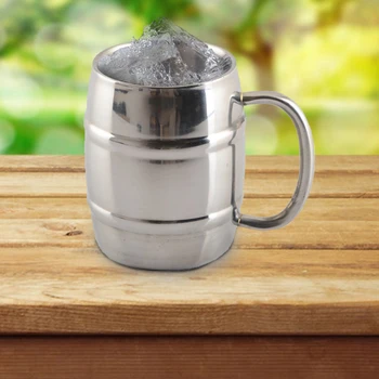 New Hot 320ML 450ML Double Stainless Steel Cup Mug Outdoor Camping Portable Tea Coffee Beer Cup With Handle
New Hot 320ML 450ML Double Stainless Steel Cup Mug Outdoor Camping Portable Tea Coffee Beer Cup With Handle
