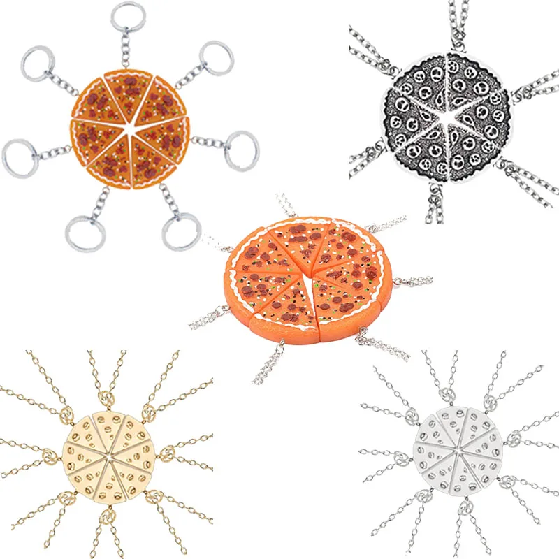 Best Friends Fashion Delicious Pizza Necklace Personalized Food Pizza Stitching Pendant Student Friendship Necklace Jewelry Gift
Best Friends Fashion Delicious Pizza Necklace Personalized Food Pizza Stitching Pendant Student Friendship Necklace Jewelry Gift