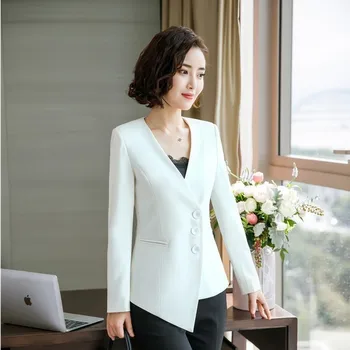 Ladies Fashion Elegant White Irregular Blazers Jackets Coat For Women Business Work Wear Outwear OL Styles Tops Clothes Blaser
Ladies Fashion Elegant White Irregular Blazers Jackets Coat For Women Business Work Wear Outwear OL Styles Tops Clothes Blaser