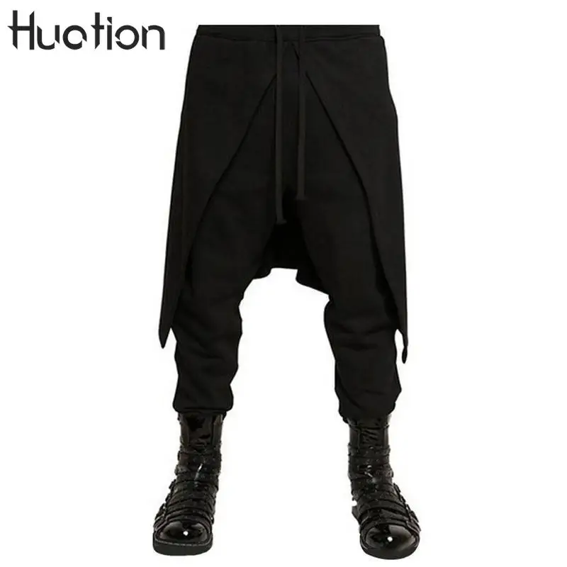 Huation Brand Cool Mens Gothic Punk Style Harem Pants Black Hip Hop Wear Skinny Dress Skirt Pants Trousers Fake Two Piece
Huation Brand Cool Mens Gothic Punk Style Harem Pants Black Hip Hop Wear Skinny Dress Skirt Pants Trousers Fake Two Piece