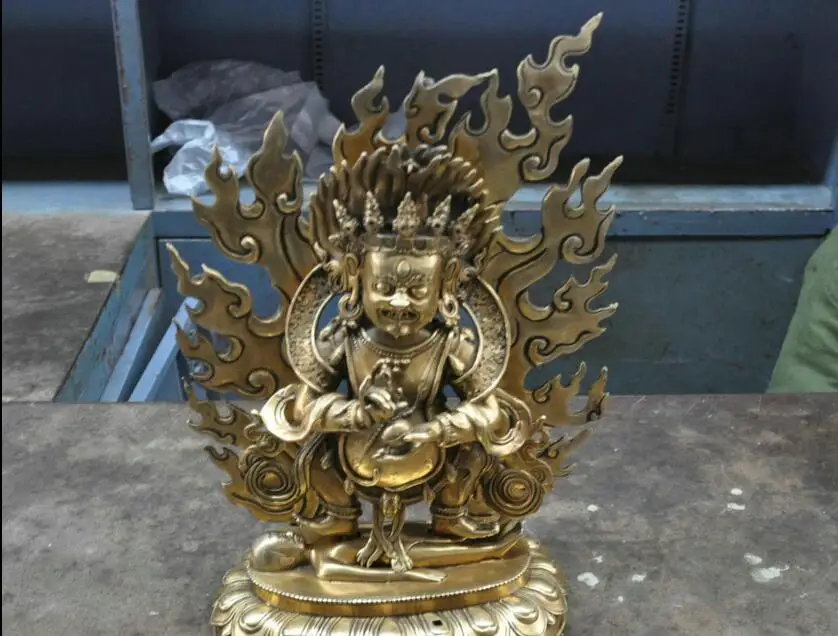 free 17"China Buddhism Bronze Mahakala Yamantaka Shakyamuni Buddha Sculpture Statue fast
free 17"China Buddhism Bronze Mahakala Yamantaka Shakyamuni Buddha Sculpture Statue fast