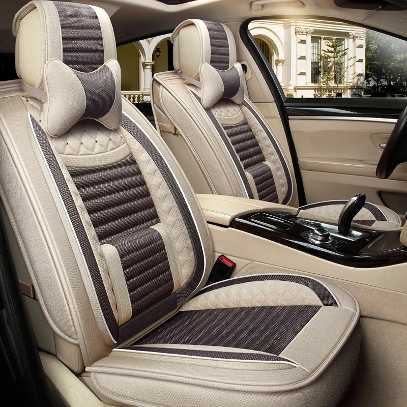 3D Car Seat Cover General Cushion Fiber hemp Styling For BMW 3 4 5 6 7 SeriesGT M3 X1 X3 X4 X5 X6 Suv | Автомобили и мотоциклы