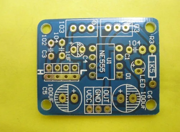 Freeshipping 10pcs/lot NE555 Multivibrator module adjustable frequency square wave output PCB board
Freeshipping 10pcs/lot NE555 Multivibrator module adjustable frequency square wave output PCB board