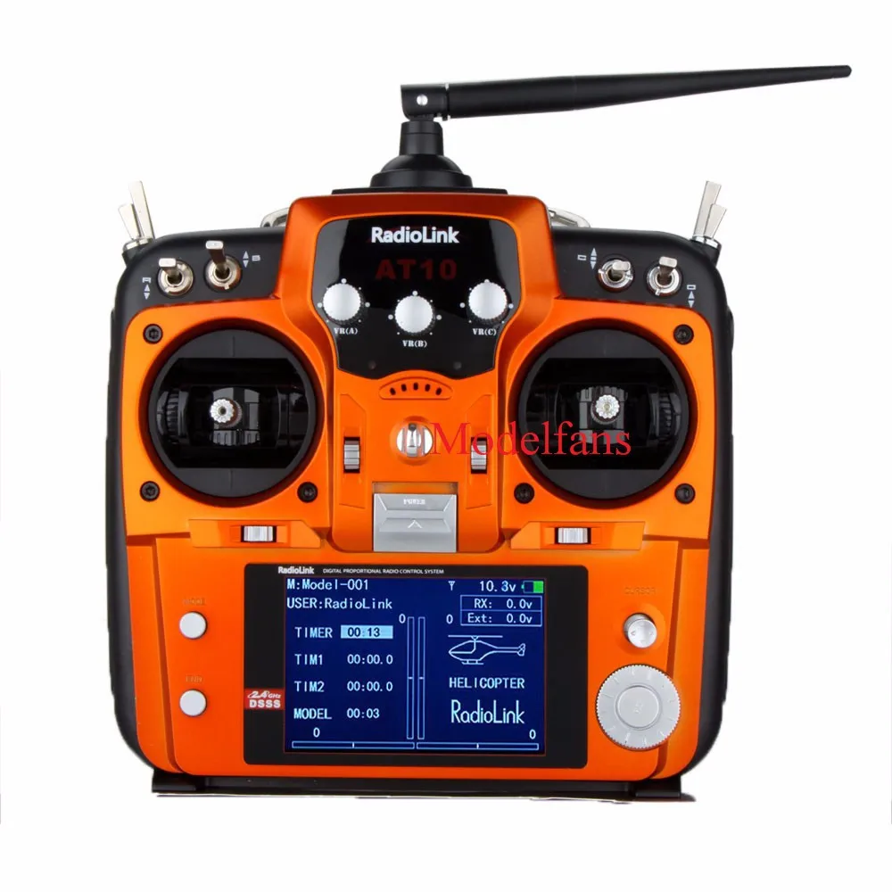 RadioLink AT10 2.4G 10CH Remote Control System Transmitter R10D Receiver & PRM-01 Voltage Return Module Mode2
RadioLink AT10 2.4G 10CH Remote Control System Transmitter R10D Receiver & PRM-01 Voltage Return Module Mode2