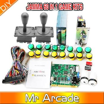 Classical arcade game 60 in 1 kit with 16A power supply, american joystick ,24MM button,coin operator, 1P2P button,jamma wire
Classical arcade game 60 in 1 kit with 16A power supply, american joystick ,24MM button,coin operator, 1P2P button,jamma wire