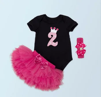 3PCs/Set Black Short Sleeves Baby Girl Second Birthday Tutu Dress Beads Polka Dots Heaband Hot Pink Bubble Skirt for 0-24Months
3PCs/Set Black Short Sleeves Baby Girl Second Birthday Tutu Dress Beads Polka Dots Heaband Hot Pink Bubble Skirt for 0-24Months