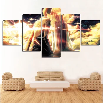 Sword Art Online Kirito Asuna Art Silk Poster Home Decor 5 Pieces Paintings Wall
Sword Art Online Kirito Asuna Art Silk Poster Home Decor 5 Pieces Paintings Wall