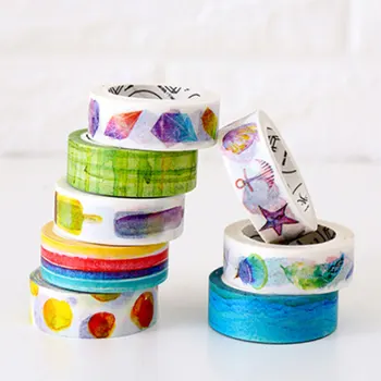1 x Colorful series 1.5 cm X 8 m Kawaii washi tape children DIY Diary decoration masking tape stationery scrapbooking tools
1 x Colorful series 1.5 cm X 8 m Kawaii washi tape children DIY Diary decoration masking tape stationery scrapbooking tools