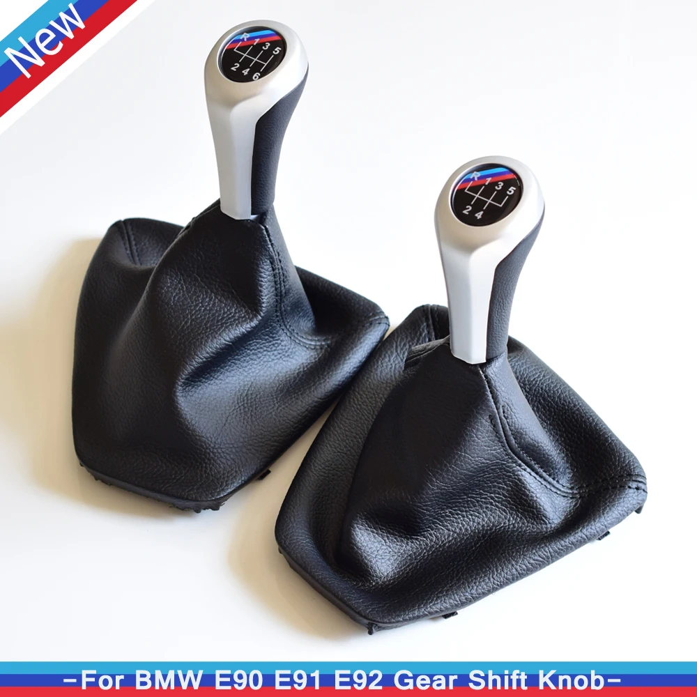 New Car Manual 5 6 Speed Manual Gear Shift Knob Shifter Lever For BMW E90 E91 E92 E93 With Dust-Proof Leather Boots Cover
New Car Manual 5 6 Speed Manual Gear Shift Knob Shifter Lever For BMW E90 E91 E92 E93 With Dust-Proof Leather Boots Cover