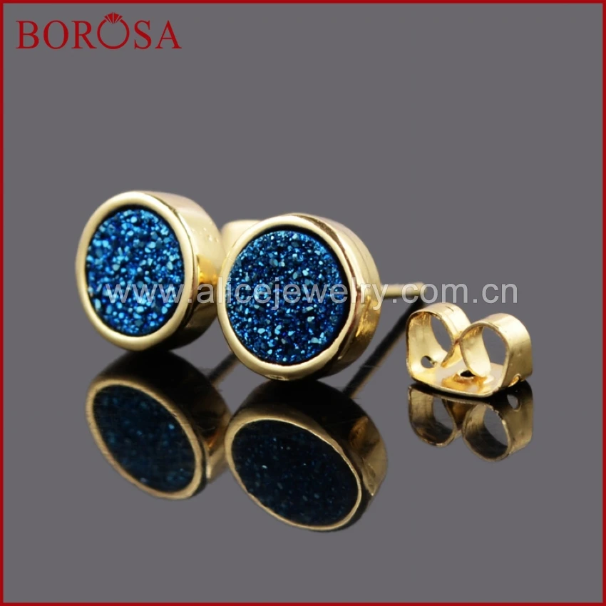 Круглые серьги-гвоздики BOROSA из драгоценных камней 8 мм с натуральным кристаллом, золотистые разноцветные Модные женские серьги 2018 G0198
Круглые серьги-гвоздики BOROSA из драгоценных камней 8 мм с натуральным кристаллом, золотистые разноцветные Модные женские серьги 2018 G0198