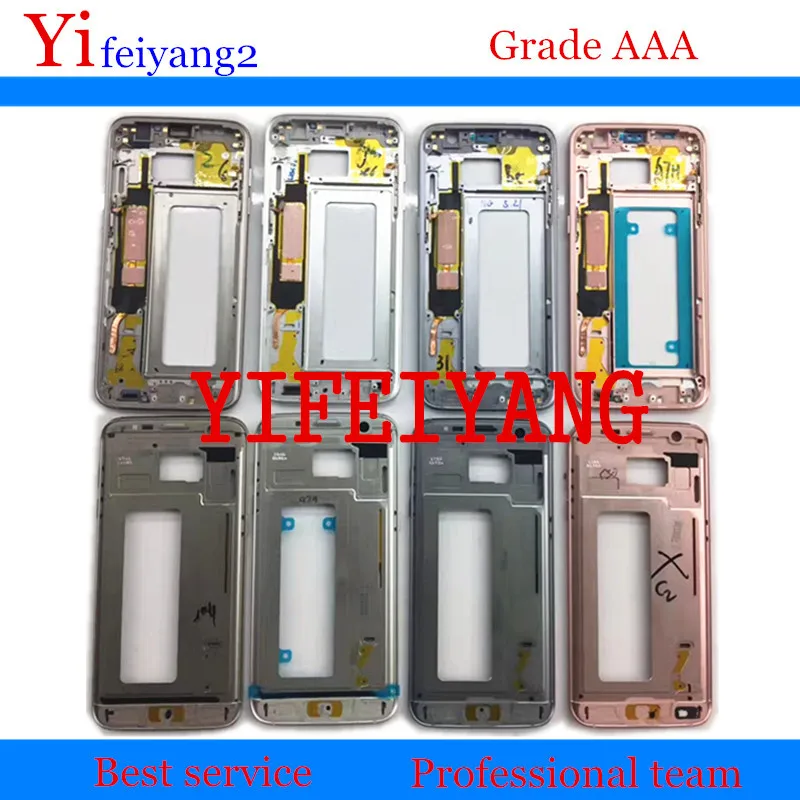 

20pcs Original by DHL EMS For Samsung Galaxy S7 G930 S7 edge G935 lcd Middle Back Frame Chassis Plate Bezel Back Housing