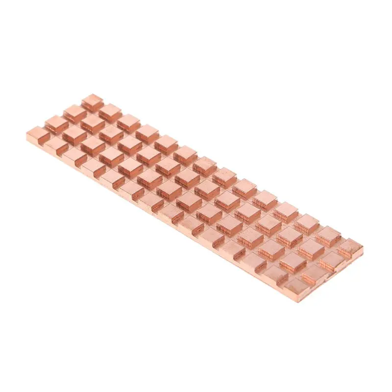 Copper Heatsink Cooler Heat Sink Thermal Conductive Adhesive For M.2 Ngff 2280 Pci-E Nvme Ssd 67 x 18 mm Thickness
Copper Heatsink Cooler Heat Sink Thermal Conductive Adhesive For M.2 Ngff 2280 Pci-E Nvme Ssd 67 x 18 mm Thickness