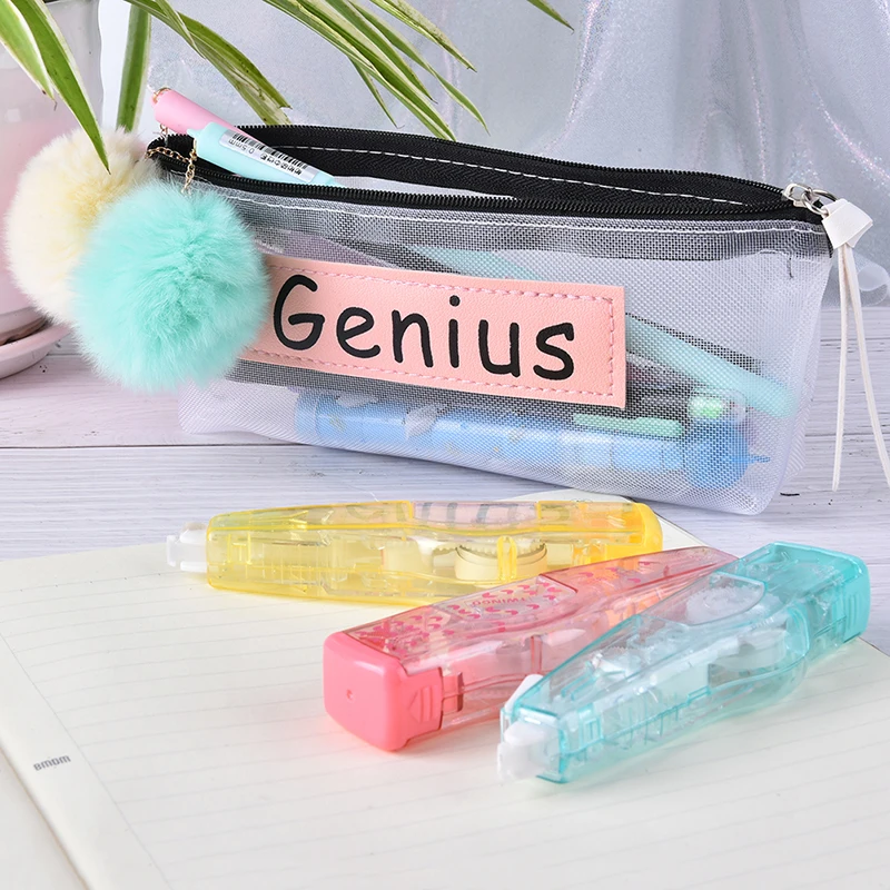 Simple Transparent Pencil Case School Mesh Yarn Pencilcase Office Supplies Pencil Case Patterns Pen Box Nylon Girls Pencils Case
Simple Transparent Pencil Case School Mesh Yarn Pencilcase Office Supplies Pencil Case Patterns Pen Box Nylon Girls Pencils Case