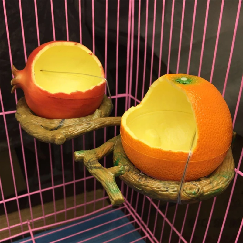 Funny Fruit Shape Bird Parrot Feeder Orange Pomegranate Food Water Feeding Bowl Container Feeders For Crates Cages Coop Pet
Funny Fruit Shape Bird Parrot Feeder Orange Pomegranate Food Water Feeding Bowl Container Feeders For Crates Cages Coop Pet