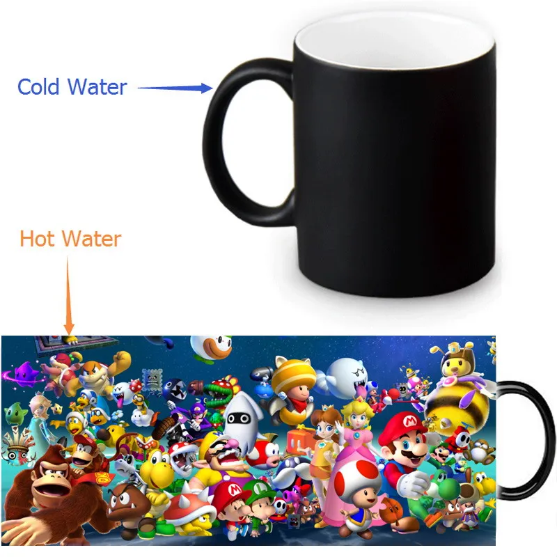 Super mario 350ml/12oz Heat Reveal Mug Color Change Coffee Cup Sensitive Morphing Mugs Magic Mug Milk Tea Cups
Super mario 350ml/12oz Heat Reveal Mug Color Change Coffee Cup Sensitive Morphing Mugs Magic Mug Milk Tea Cups