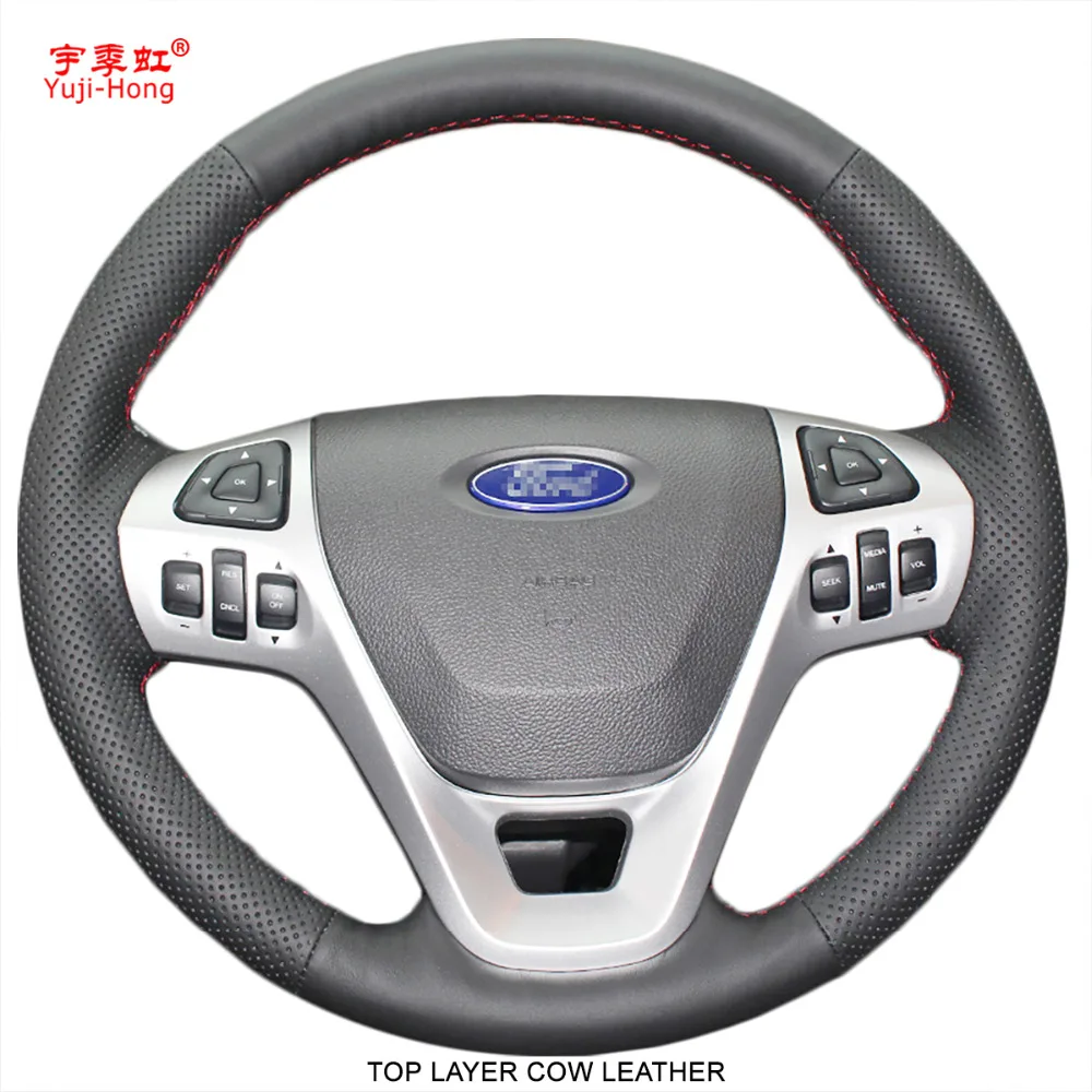 Top Layer Genuine Cow Leather Car Steering Wheel Covers Case for Ford Edge Explorer 2011-2013 Steering Hand-stitched
Top Layer Genuine Cow Leather Car Steering Wheel Covers Case for Ford Edge Explorer 2011-2013 Steering Hand-stitched