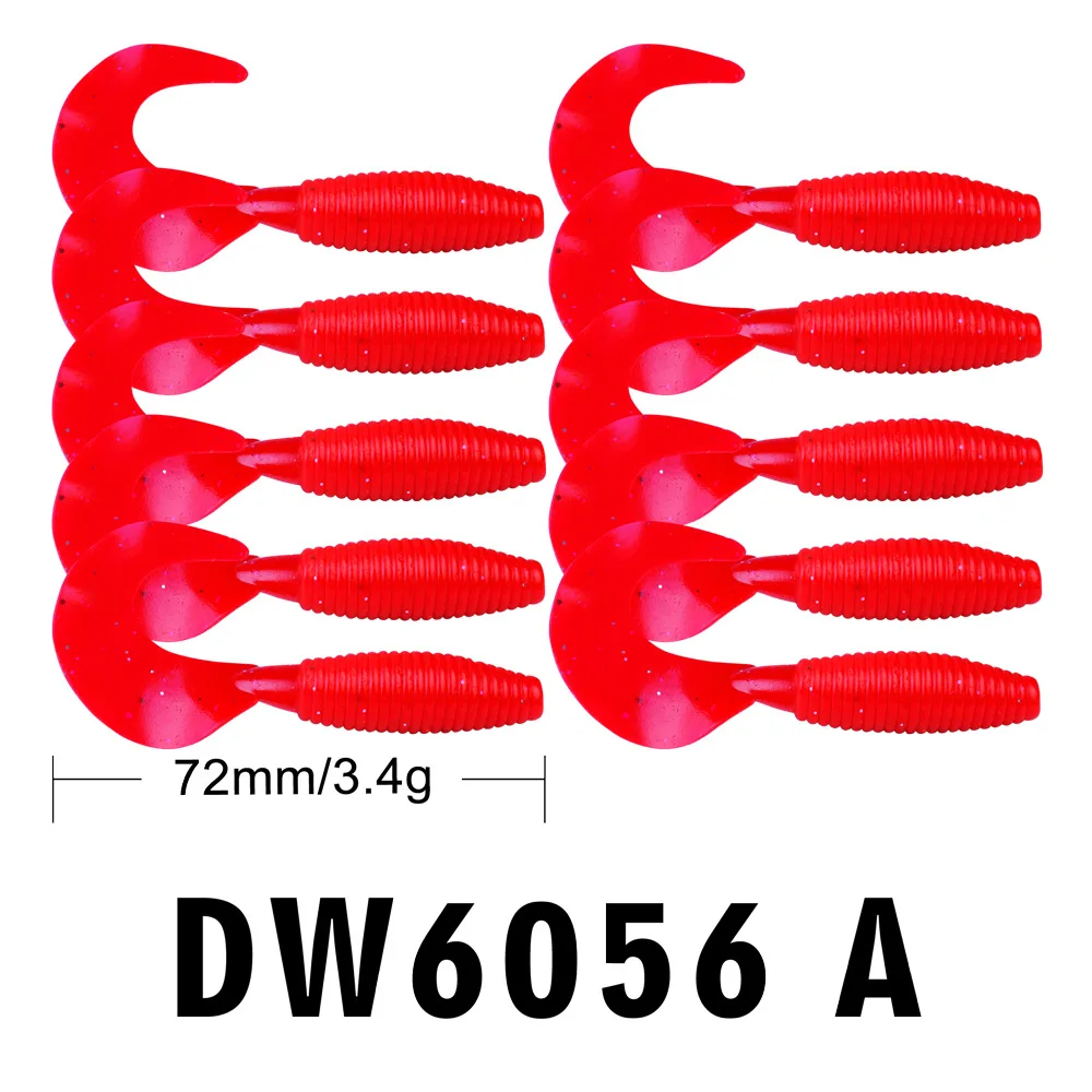 10 Pcs/Lot Wobbler Jigging 7.2cm 3.4g Soft Bait Saturn Worm Shrimp Flexible Curly Tail Grub Silicone Lure for Fishing
10 Pcs/Lot Wobbler Jigging 7.2cm 3.4g Soft Bait Saturn Worm Shrimp Flexible Curly Tail Grub Silicone Lure for Fishing
