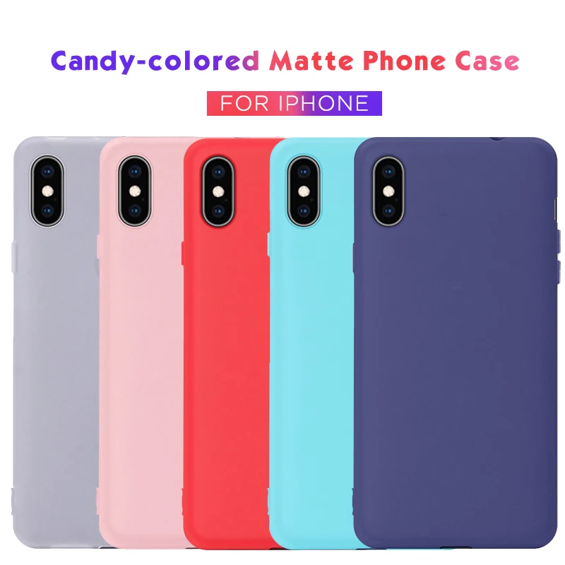 For iPhone XS MAX XR X 8 7 6 6S Plus Silicone Soft TPU Cover Case For iPhone XS XR Crystal Matte Candy solid colors Cover Case
For iPhone XS MAX XR X 8 7 6 6S Plus Silicone Soft TPU Cover Case For iPhone XS XR Crystal Matte Candy solid colors Cover Case