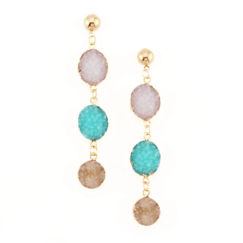 1pair Fashion Earrings Round Oval Resin Drop Earing For Women Jewelry Fake Druzy Drusy Large Earrings Long Christmas Gift E114
1pair Fashion Earrings Round Oval Resin Drop Earing For Women Jewelry Fake Druzy Drusy Large Earrings Long Christmas Gift E114