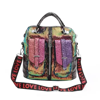 2019 New Fashion High Quality Women Girls Sequin Bag Faux Leather + Sequins School Bookbag Travel Backpack Rucksack Zipper
2019 New Fashion High Quality Women Girls Sequin Bag Faux Leather + Sequins School Bookbag Travel Backpack Rucksack Zipper