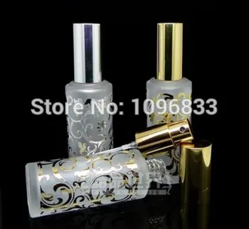 15ML Frosted Glass Perfume Mist Spray Bottle, Empty Parfum Atomizer Bottle, Silver or Gold Lid, Hot Stamping Pattern, 40pcs/Lot
15ML Frosted Glass Perfume Mist Spray Bottle, Empty Parfum Atomizer Bottle, Silver or Gold Lid, Hot Stamping Pattern, 40pcs/Lot