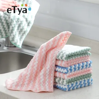 eTya Striped flower Household Kitchen Towels Absorbent Thicker Microfiber Wipe Table Kitchen Towel Cleaning Dish Washing Cloth
eTya Striped flower Household Kitchen Towels Absorbent Thicker Microfiber Wipe Table Kitchen Towel Cleaning Dish Washing Cloth