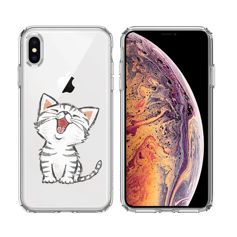 Arvin Painted Case FOR Iphone 5 5S 6s Plus X XS Max XR Soft Silicon Cover FOR Iphone 6s Clear Protective TPU Back Cover for 7 8 (4)