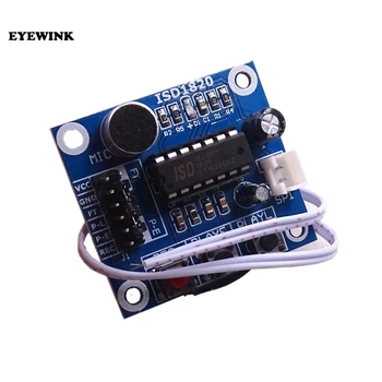 50pcs ISD1820 recording module voice module voice board telediphone module board with Microphones + Loudspeaker
50pcs ISD1820 recording module voice module voice board telediphone module board with Microphones + Loudspeaker