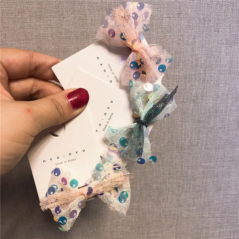 Cute Baby Lace Bow Handmade Hair Clip Mesh Sequins Hair Ropes Elastic Rubber Bands Girls Hair Pins Kid Hair Accessories Headwear
Cute Baby Lace Bow Handmade Hair Clip Mesh Sequins Hair Ropes Elastic Rubber Bands Girls Hair Pins Kid Hair Accessories Headwear
