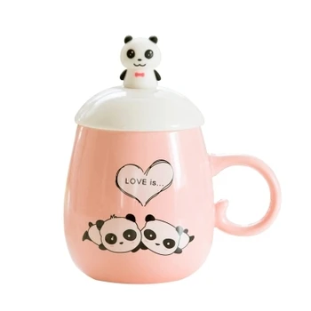 Mark ceramic cup coffee lovers cup milk cup creative cartoon cups with cover and spoon
Mark ceramic cup coffee lovers cup milk cup creative cartoon cups with cover and spoon