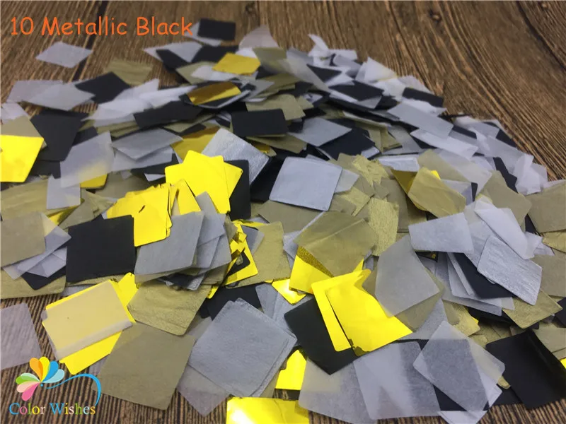 20mm*20mm 20g/pack Mixed Colors Metallic Black Square Tissue Paper Confetti Filling Balloons Birthday Party Holiday Decorations
20mm*20mm 20g/pack Mixed Colors Metallic Black Square Tissue Paper Confetti Filling Balloons Birthday Party Holiday Decorations
