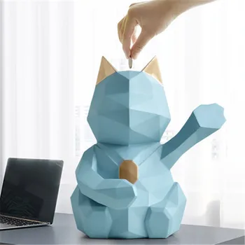 Maneki Neko Cats Statue Origami Animal Money Banks Resin Craftwork Nordic Room Decoration Creative Piggy Bank Kids Gift WR21
Maneki Neko Cats Statue Origami Animal Money Banks Resin Craftwork Nordic Room Decoration Creative Piggy Bank Kids Gift WR21