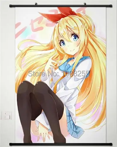 Домашний декор аниме японский плакат прокрутка стены Nisekoi Kirisaki chitoge Косплей B | Дом