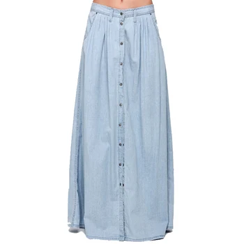 Women's Single Breasted Button Designed Denim Skirt European Street Wear High Waist All Matching Jeans Autumn Skirt FS0452
Women's Single Breasted Button Designed Denim Skirt European Street Wear High Waist All Matching Jeans Autumn Skirt FS0452