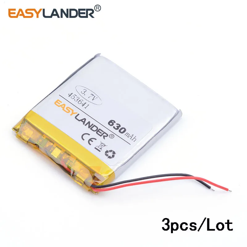 3 шт./лот 3,7 V 630mAH 453641 полимерный литий-ионный/литий-ионный аккумулятор для dvr GPS,mp3 mp4, динамик сотового телефона Bluetooth
3 шт./лот 3,7 V 630mAH 453641 полимерный литий-ионный/литий-ионный аккумулятор для dvr GPS,mp3 mp4, динамик сотового телефона Bluetooth