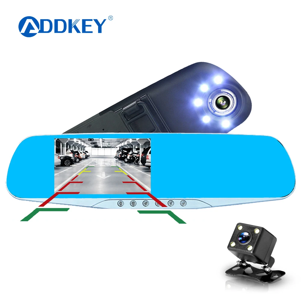 ADDKEY Auto Car Camera Dvr Night Vision 5 Led Lights Dash Cam Rear View Mirror Dvr Two Camera Registrator Camcorde Car Cam
ADDKEY Auto Car Camera Dvr Night Vision 5 Led Lights Dash Cam Rear View Mirror Dvr Two Camera Registrator Camcorde Car Cam