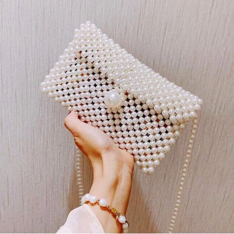 Solememo Handmade weave Imitation Pearl For Women Handbag Long Chain Shoulder Bag Banquet Dinner Party Elegant Accessories H0001
Solememo Handmade weave Imitation Pearl For Women Handbag Long Chain Shoulder Bag Banquet Dinner Party Elegant Accessories H0001